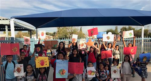Art Club students display their Thanksgiving creations. Art Club students display their Thanksgiving creations.
